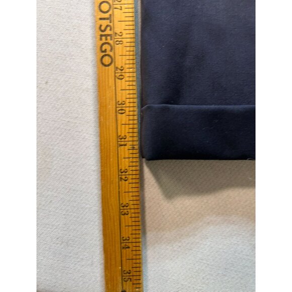 Jos. A. Bank Men's Pleated Front Dress Pants Cuffed Hem Size 38 Reg Blue Solid - Picture 7 of 9
